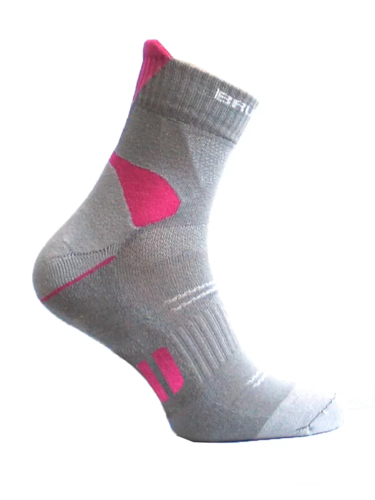 BRUBECK Multifunkcionális női zokni – Szürke / Pink