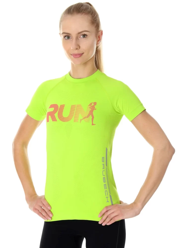 BRUBECK RUNNING AIR PRO női sportmez – Neonzöld